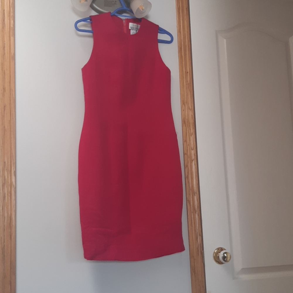 Hot Pink Wool Shift Dress